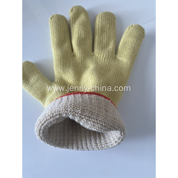 Aramid Heat Resistant Level 500 Celsiusdgree Cotton Liner Safety Work Glove double layer